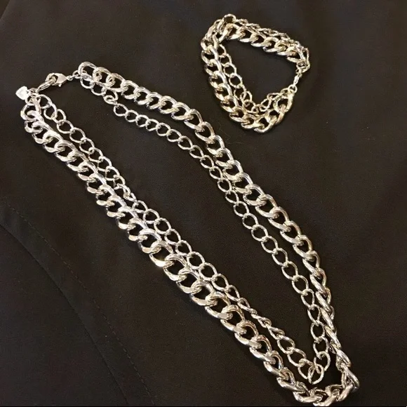 Stella & Dot | Versatile Timeless Elegance⚔️SILVER LUXE Curb Chains Reti… - Picture 7 of 13